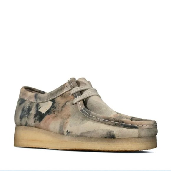 Clarks Wallabee off white camoflage main image 4